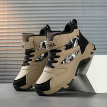 أحذية رياضية كاجوال أحذية رياضية عالية الكاحل ذات دعم الكاحل خفيفة الوزن قابلة للتنفس متعددة الاستخدامات أحذية كرة السلة والتنزه، للمراهقين