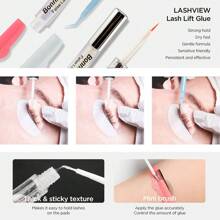 1 lọ keo uốn lông mày và lông mi trong suốt, siêu bền, 6ml - Cố định trong 5 giây, tan nhanh trong nước, không gây kích ứng, không mùi, giúp nâng mi đẹp, không bị bong tróc, dùng được 100 lần. - trắng - Xem 11