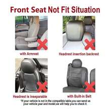 2 件前座套，2 毫米泡沫，多色，适合所有季节，适合大多数中小型车辆 - 均碼 - 查看 8