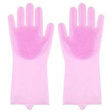 Pet Grooming Cleaning Gloves Dog Cat Bathing Shampoo Glove Scrubber Magic Dishwashing Cleanner Sponge Silicon Hair Removal Glove