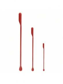1-3pcs Mini Dual-Headed Silicone Spatula, Reusable Makeup Cosmetic Spatula, Jar Scraper, Beauty Tool, Cosmetic Accessories