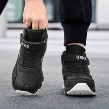 Modische, lässige High-Top Sportschuhe, leicht, atmungsaktiv, vielseitig für Basketball, Wandern, Jugendliche - Schwarz - Übersicht 8