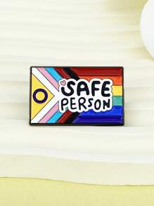 创意英文合金徽章 多色国旗胸针 学生背包 帽子金属配饰别针 适合情侣。英文问候胸针