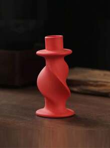 1 件复古陶瓷烛台，简约罗马风格烛台，家居装饰配件，适合烛光晚餐，礼物