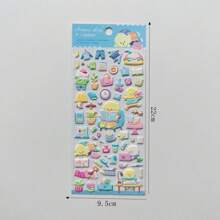 可爱动物组合贴纸 趣味创意贴纸 DIY手工贴纸 3D立体泡泡贴 可粘贴在手机壳、笔记本、贴纸书上