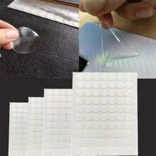 20/60/100pcs 1.2cm/0.47in High Viscosity Seamless Transparent Circular Double-Sided Tape, Cutting Acrylic Double-Sided Tape, Backing Tape, Suitable For Car Interior Pasting, Wedding Celebrations