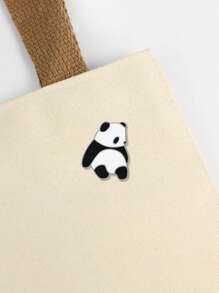 Cute Panda Brooch, Adorable Panda Animal Lapel Pin, Backpack Decoration, Multi-Functional Accessory Brooch - Black and White - View 4