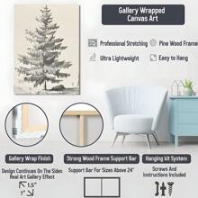 1 Pc Framed Nature Landscape Wall Art Canvas Poster Painting Wall Decor For Bedroom Living Room - 彩色 - 查看 4