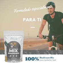 NAIMA Mushroom Mix Powder, 100 G | 100% Natural Adaptogenic Mushrooms | Blend Of Reishi, Chaga, Lion's Mane, Maitake, Shiitake, Turkey Tail And Cordyceps | Vegan Supplement With Essential Nutrients