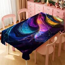 Multi-Functional Polyester Tablecloth - Colorful Patterns, Waterproof And Stain-Resistant, Easy To Clean For Indoor/Outdoor Use - Ideal For Picnics, Parties, Restaurants, Home Decor, And Gift-Giving - Multicolor - View 35