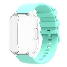 硅胶表带 + TPU 外壳与小米 Redmi Watch 5 Active Lite 兼容智能手表腕带和外壳与 Redmi Watch 5 Active Lite 兼容