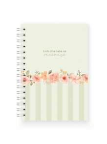 A5 Notebook 100 Sheets Lined Sketchbook Drawing School Hardcover Notebooks - Vintage Floral - View 1
