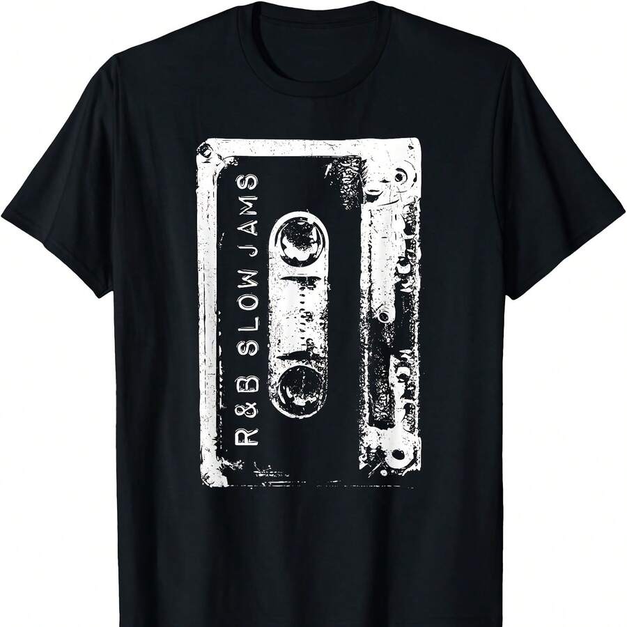 RnB Vintage Concert T-Shirt - 黑色 - 查看 1