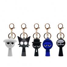 Sanrio 1 st Sprunki Rhythm Game Box Sleutelhanger, Game Peripheral Rhythm Box Figuur Hanger