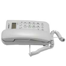 Teléfono con cable con identificador de llamadas, extensión de teléfono fijo pequeña para uso doméstico/oficina/hotel