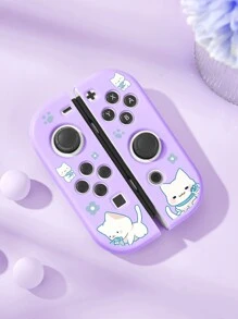 1 para uroczych kocich uchwytów ochronnych na przełączniki Joy-Con Controller, osłona ochronna na lewy i prawy uchwyt kontrolera Joy-Con Switch, akcesoria do konsoli do gier Switch, chroń kontroler Joy-Con przed uszkodzeniem, olejoodporny i odporny na zarysowania, łatwy w montażu i demontażu