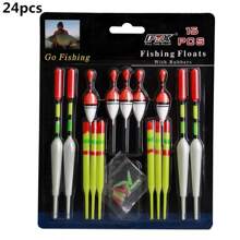 Fishing Float Set 15pcs Professional Vertical Buoy With Glow Stick Multifunction Lure Float Fishing Tackle For Carp Fishing - Multicolor - View 8
