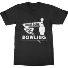 The Big Lebowski T-Shirt - Let's Go Bowling T-Shirt - Cult Movie T-Shirt For  And Women