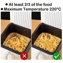100PCS Air Fryer Liners Disposable Paper 6.3' Non Stick For Roasting Baking UK - 100pcs - View 5