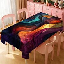 Multi-Functional Polyester Tablecloth - Colorful Patterns, Waterproof And Stain-Resistant, Easy To Clean For Indoor/Outdoor Use - Ideal For Picnics, Parties, Restaurants, Home Decor, And Gift-Giving - Multicolor - View 80