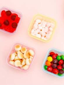 1pc 2.03oz Mini Fresh-Keeping Box Plastic Side Dish Storage Box Seasoning Dispensing Box Sealed Box, Storage Boxes For Organizing