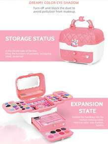 72 件女孩角色扮演美容化妆套装、公主装饰套装，包括项链、手镯、口红、指甲油，儿童生日礼物 - 過家家彩妝套裝 - 查看 11