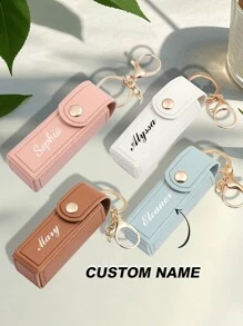 Personalized Lipstick Pouch, Customized Name Makeup Bag, Bridesmaid Lipstick Storage Bag, Cosmetic Organizer, Birthday Gift For Mom/Girlfriend