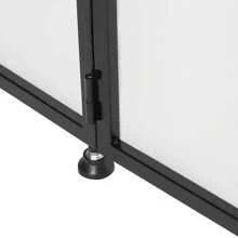 Futchoy DJ Event Facade 4-Panel Light Metal Frame Booth + Travel Bag Case+ 2 * Scrims - Black - View 5
