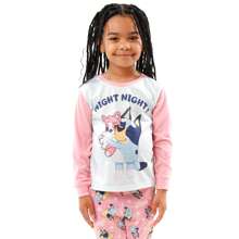 Bluey Pyjamas | Night Night Long Sleeve Girls Pyjamas | Girls' Pyjama Sets - Pink - View 2
