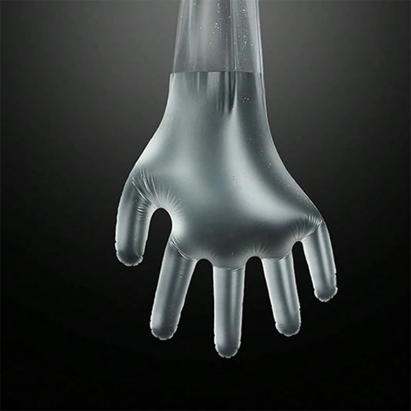 Gants Vétérinaires Longs Jetables JCUGSBS - 20 Pièces - Insémination Animale - Transparents Imperméables