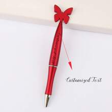 8 支/1 支可定制蝴蝶形圆珠笔，适合教师节礼物、情人节礼物、学生奖励礼物、同事、家人、父母的礼物 - 彩色 - 查看 2