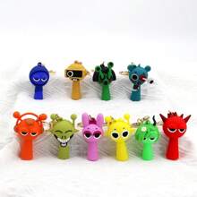 Sanrio 1 st Sprunki Rhythm Game Box Sleutelhanger, Game Peripheral Rhythm Box Figuur Hanger