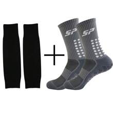 2 Pairs Professional Non-Slip Football Socks, Unisex Sports Socks With Silicone Bottom For Football, Outdoor Sports, Running, Cycling - Multicolor - View 13