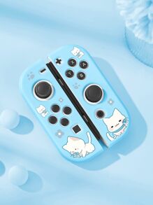 1 para uroczych kocich uchwytów ochronnych na przełączniki Joy-Con Controller, osłona ochronna na lewy i prawy uchwyt kontrolera Joy-Con Switch, akcesoria do konsoli do gier Switch, chroń kontroler Joy-Con przed uszkodzeniem, olejoodporny i odporny na zarysowania, łatwy w montażu i demontażu
