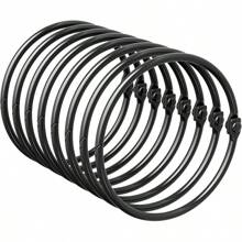 10Pcs/30Pcs/50Pcs Curtain Rings, Shower Curtain Rings, Shower Curtain Hooks Rust-Proof Curtain Shower Rings, Smooth Sliding Metal Gold Shower Hooks For Metal Shower Curtains And Rods - Multicolor - View 10