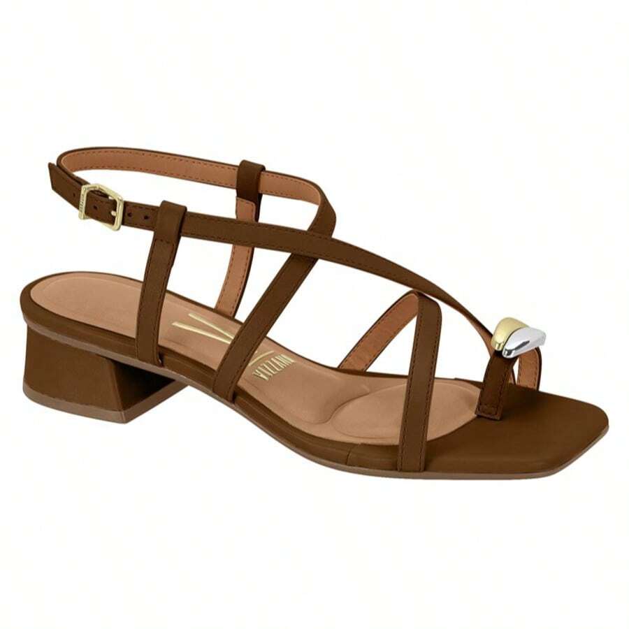 Vizzano Women's Low Heel Sandal With Straps And Toe Detail 6454.123 - 卡布奇諾 - 查看 1