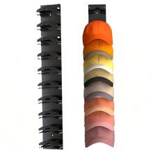 1/2pcs Large Baseball Cap Organizer Rack, Multi-Tier Hat Holder, Wall Mounted Hat Rack For Storage In Door, Closet, Bedroom, L Size