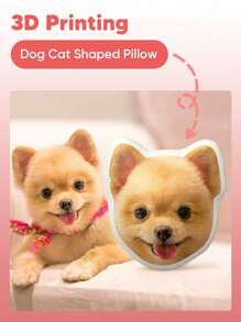 1pc Customized Face Pillow, Personalized 3D Pillow, Custom Headrest, Customized Pet Pillow, Dog Pillow, Customized Dog Gift, Headrest, Soft Plush Pillow, Ideal For Valentine's Day, Mother's Day, Father's Day, Couples, Birthday, Anniversary, Wedding, Housewarming Gifts, Best Gifts For Mom, Dad, Wife, Husband, Girlfriend, Boyfriend - Only the Head - View 9