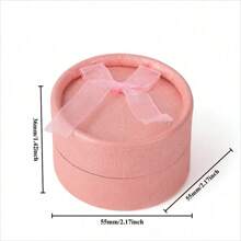 30pcs 55*55*36mm Round Multi-Color Fashion Jewelry Ring Box, Suitable For Christmas, Birthdays, Anniversaries, Valentine's Day, And Other Festivals