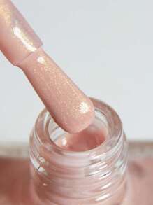 REALCHIC 10ml/件粉色裸金色闪光指甲油，水性普通指甲油，快干，持久，可剥离，女士和女孩美甲艺术，节日礼物 - 裸粉色 - 查看 3