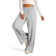 Women's Drawstring Waist Relaxed Fit Casual Sweatpants - Ljusgrå - Visa 2