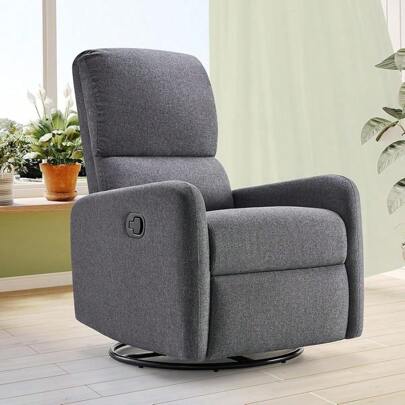 Sillón reclinable giratorio y cómodo para adultos - ideal para dar de mamar, sala de estar y dormitorio