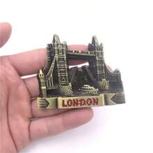 1pc Metal Country Fridge Magnet, Travel Souvenir Personalized Refrigerator Magnet, Statue Of Liberty Design For Home Decor