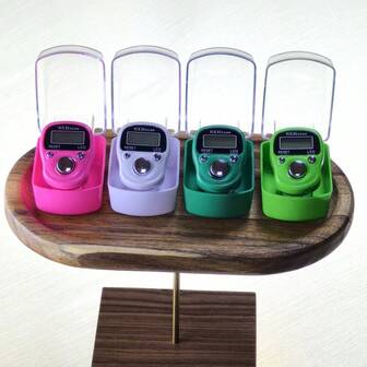 2pcs/3pcs/4pcs/5pcs/6pcs/12pcs Electronic Counting Ring, Middle Eastern Arab Style LED Display Handy Ring Counter, Pressure Relief Counter For Prayer, Sports, Yoga, Counting