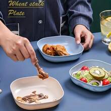 10 Square Plastic Dinner Plates - Perfect For Snacks And Breakfast! Kitchen And Dining Room Utensils. - 10 - View 8