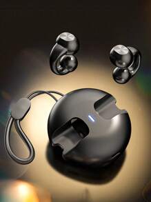 GENAI 开放式耳机真无线耳机，200mAh 电池和超长播放时间，耳夹式耳塞内置麦克风和耳钩，IPX5 运动耳机，适合音乐