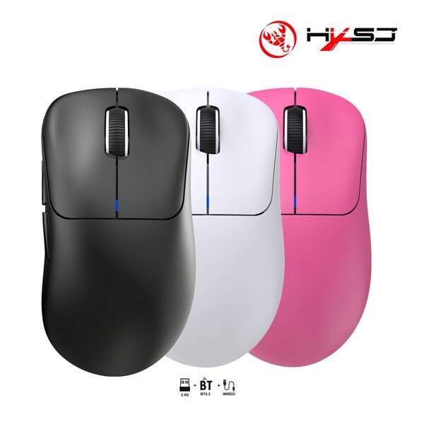 1pc 3-Mode Rechargeable Wireless Mouse, Lightweight Ergonomic Gaming Mouse For PC, Laptop And Desktop Computer