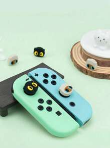 GeekShare 4 pièces de grands couvercles de boutons d'yeux de chat compatibles avec Switch/OLED/Switch Lite
