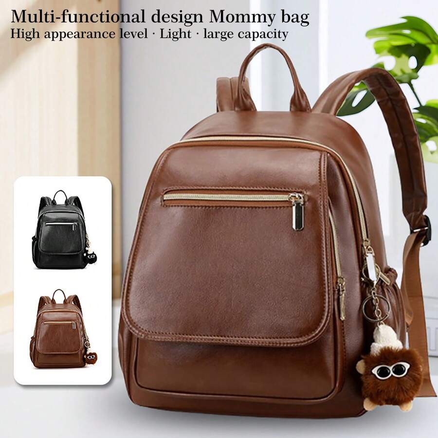 Summer Spring Small Backpack Travel Versatile Medium Mommy Bag Fashion Backpack Handbag Carrying Baby Baby Bag - Multicolor - View 1