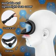 Silicone Cover Set For Meta Quest 3S, Protective Soft For Quest 3 / Quest 3S VR Accessories Including Controllers Grips Cover, Shell Cover And Face Cover, Rocker Covers (Black) - Multicolor - View 5